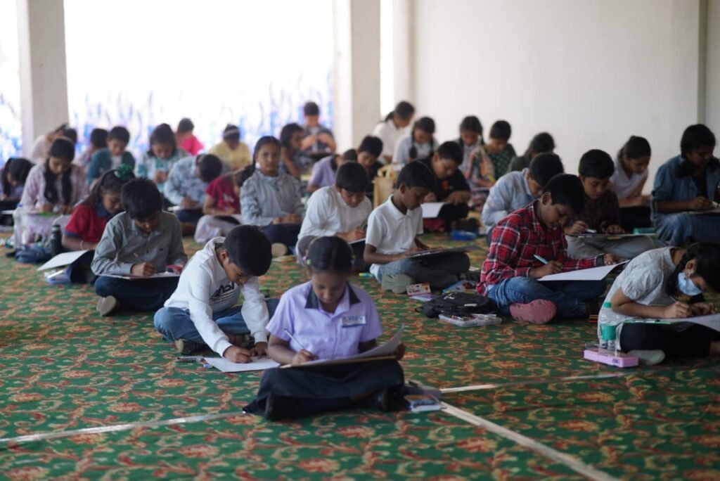 Rangoli competition at Bridge Countyc