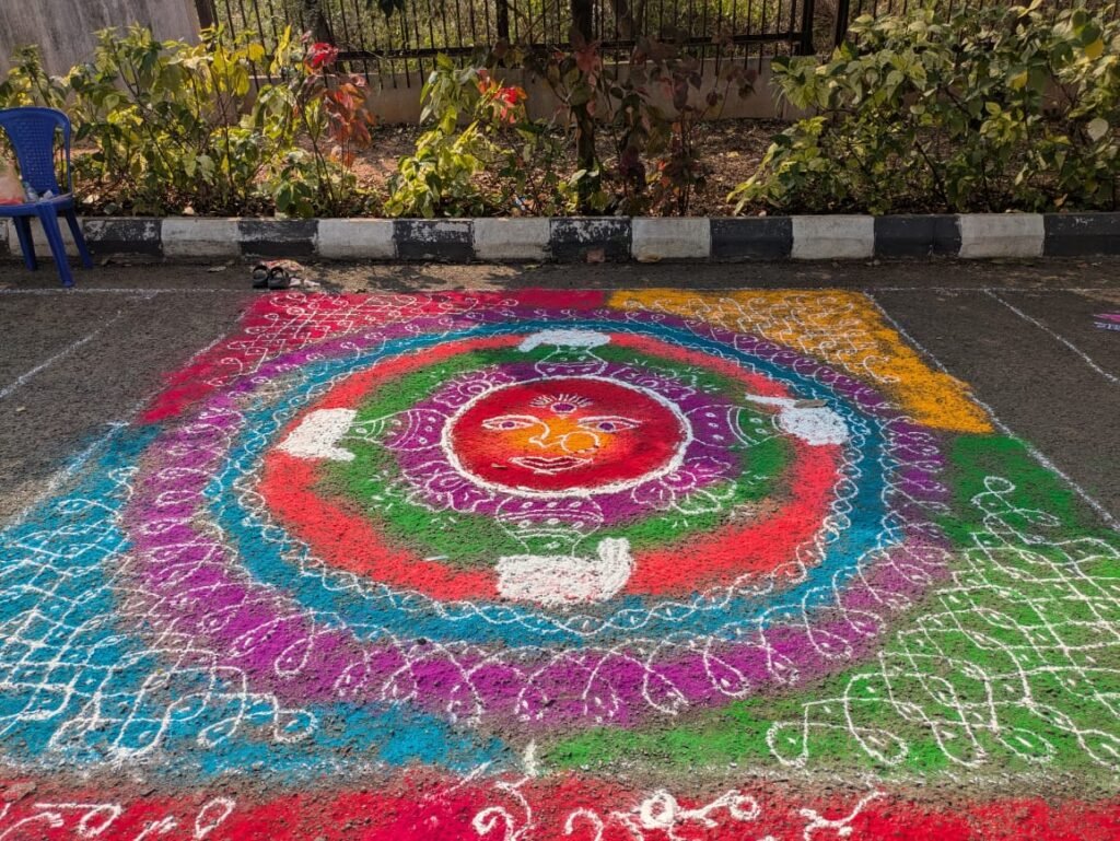 Rangoli competition at Bridge County
